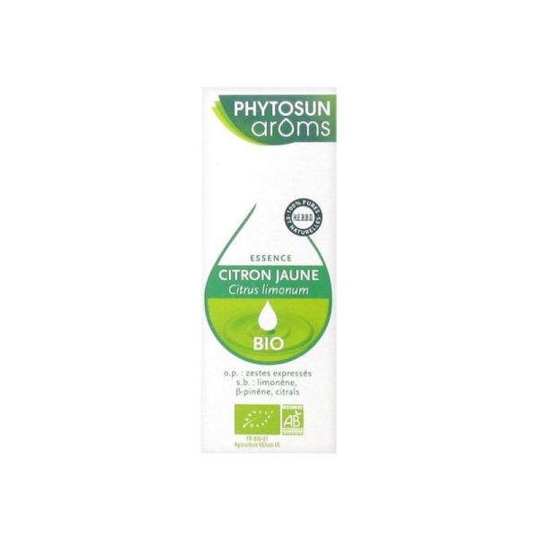 PHYTOSUN ARÔMS CITRON JAUNE BIO 10 ML