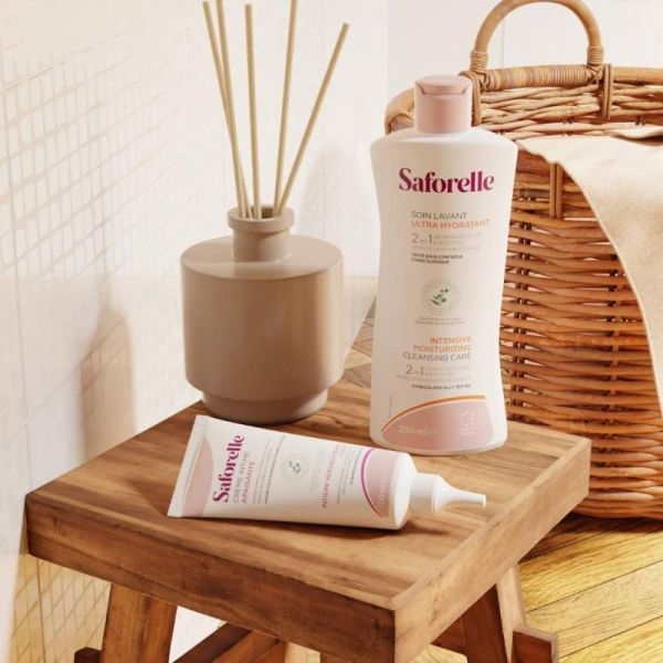 Saforelle Soin Lavant Ultra Hydratant 250 ml - Hygiène intime et corporelle peaux sèches et sensibles