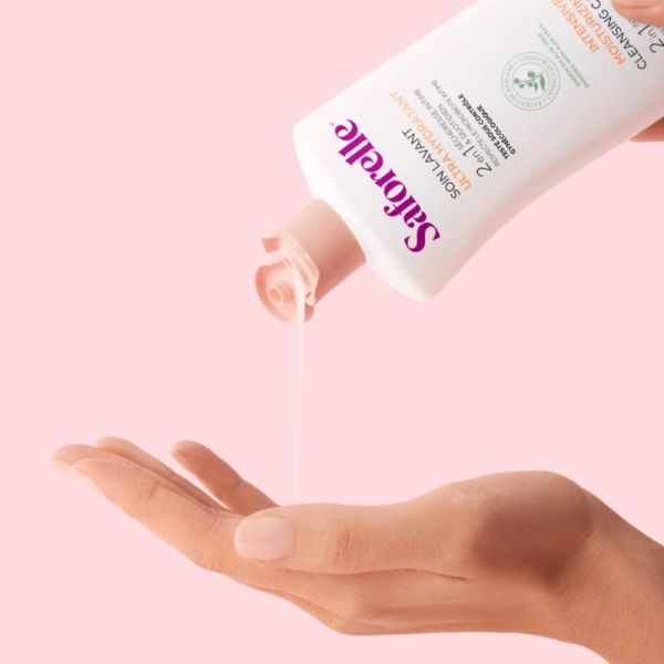 Saforelle Soin Lavant Ultra Hydratant 250 ml - Hygiène intime et corporelle peaux sèches et sensibles