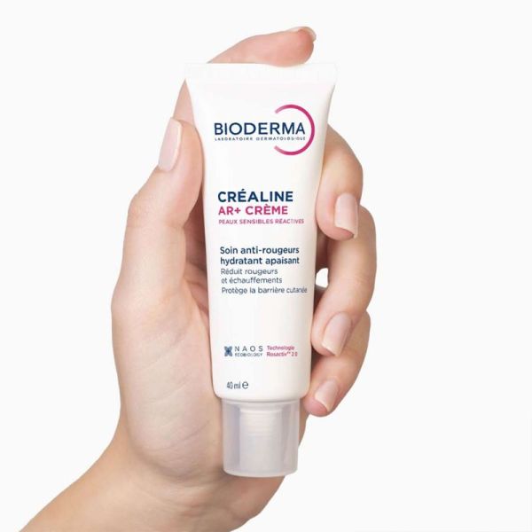 Bioderma Créaline AR+ Crème Soin Anti-Rougeurs 40 ml – Crème hydratante et apaisante 24h peaux réactives