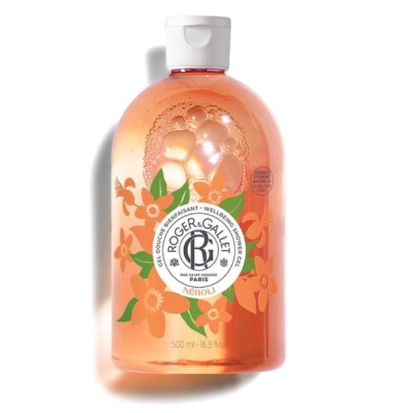 Roger & Gallet Gel Douche Bienfaisant - Néroli - Nettoie et Parfume la Peau - 500ml
