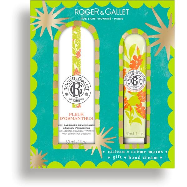 Roger & Gallet Fleur d'Osmanthus Eau Parfumée Bienfaisante 30 ml + Crème Mains Bienfaisant 30 ml OFFERTE
