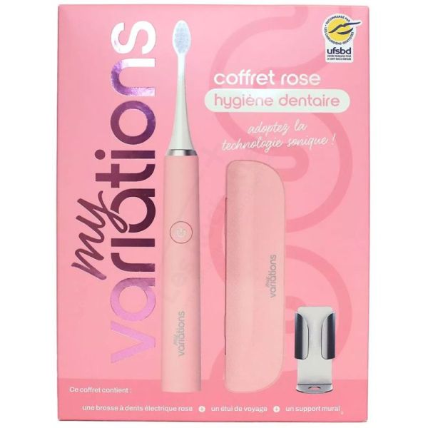 MyVariations Coffret-Cadeau Brosse à Dents Électrique Pastel-Rose
