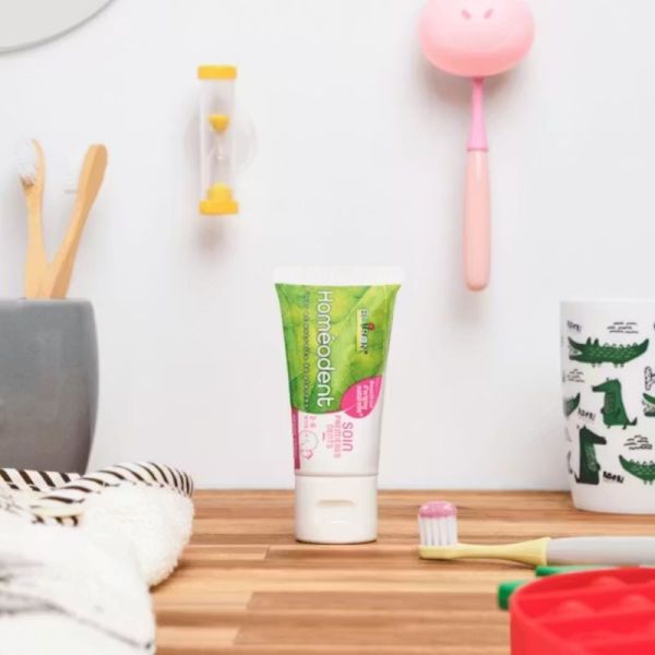 Homéodent Dentifrice Soin Premières Dents Fraise Framboise - Lot de 2x50ml