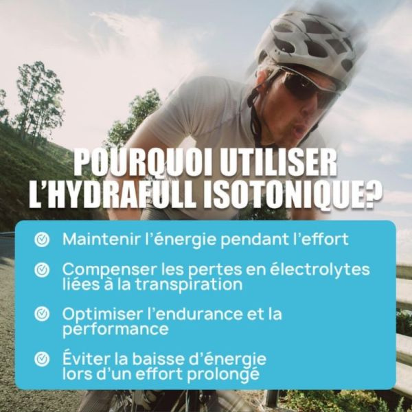 Eric Favre Hydrafull Isotonique + Citron 630g - Energie durable et hydratation optimale pour le sport