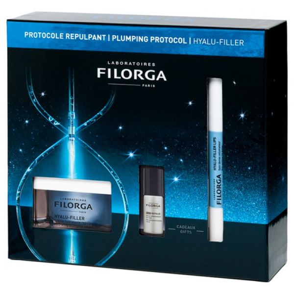 Filorga Hyalu-Filler Crème Hydratante Repulpante 50 ml + Sérum + Hyalu-Filler Lips OFFERTS