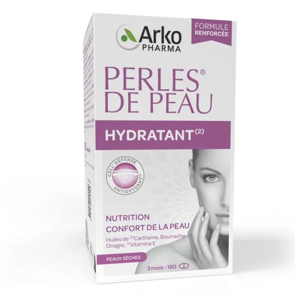 Arkopharma Perles de Peau - 180 capsules - Hydratant Nutrition & Confort de la Peau