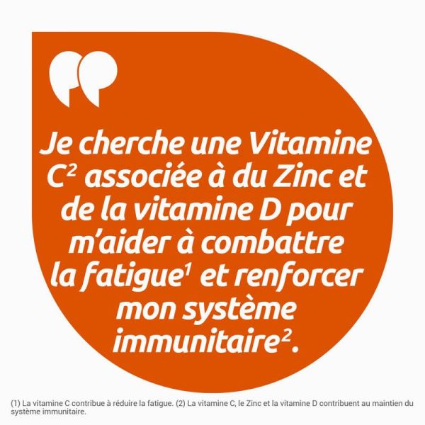 Vitascorbol C500 + Zinc + Vitamine D - 30 Capsules - Anti Fatigue et Renfort du Système Immunitaire