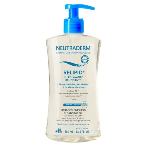 Neutraderm Relipid+ Huile Lavante Relipidante - 400 ml