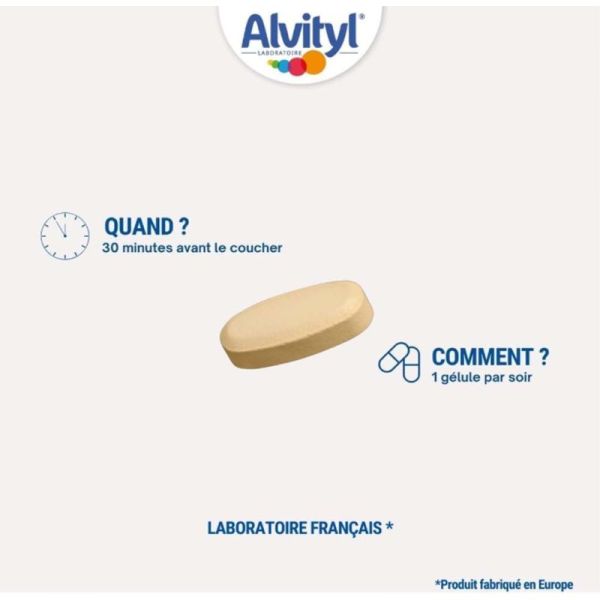 Alvityl Sommeil - 30 Comprimés - Endormissement, sommeil de qualité, relaxation