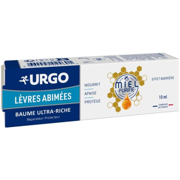 Urgo Lèvres Abimées Baume Ultra-Riche au Miel - 10ml