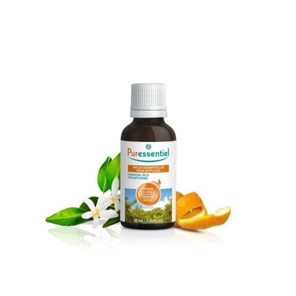 Puressentiel Huiles Essentielles pour Diffusion Voyage en Sicile 30 ml