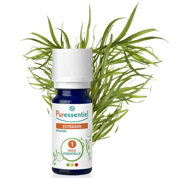 Puressentiel Huile Essentielle Estragon Bio 5 ml – Soulage les troubles digestifs et calme les manifestations allergiques
