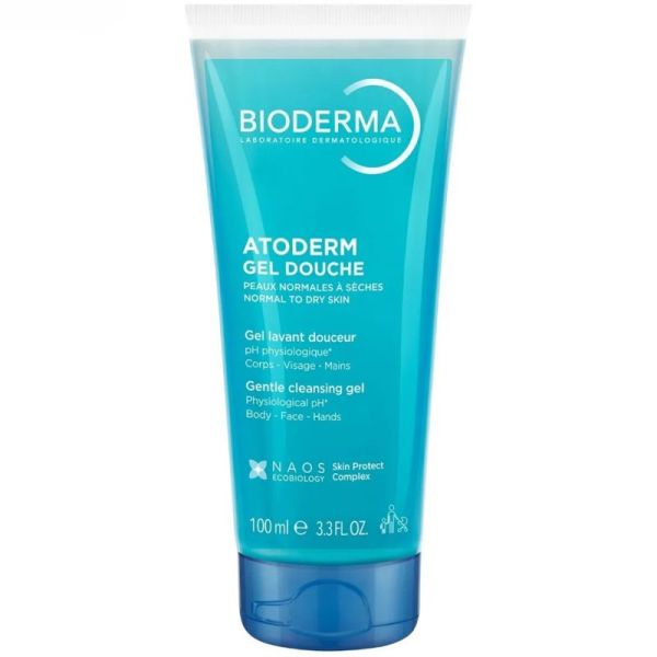 Bioderma Atoderm Gel Douche Ultra-Douceur - 100ml - Nettoie en douceur et protège les peaux sensibles