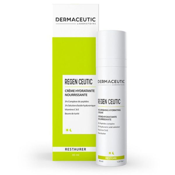 Dermaceutic Regen Ceutic Crème Hydratante Nourrissante - 40ml - Régénère, raffermit et nourrit la peau