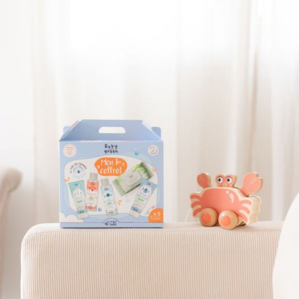 MKL Coffret de Naissance Baby Green - 5 produits - Les essentiels bio pour prendre soin de bébé