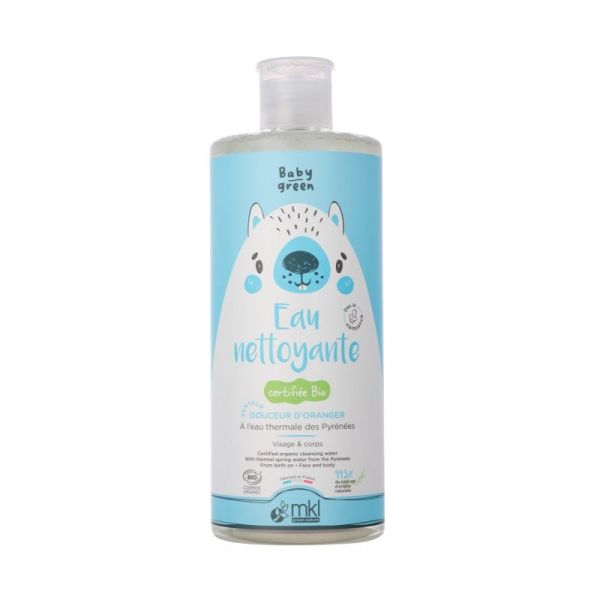 MKL Baby Green Eau Nettoyante Bébé Douceur d'Oranger & Jasmin Bio - 1L