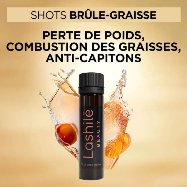 Lashilé Beauty Shots Brûle-Graisse 14 Shots de 15 ml - Perte de poids, combustion des graisses
