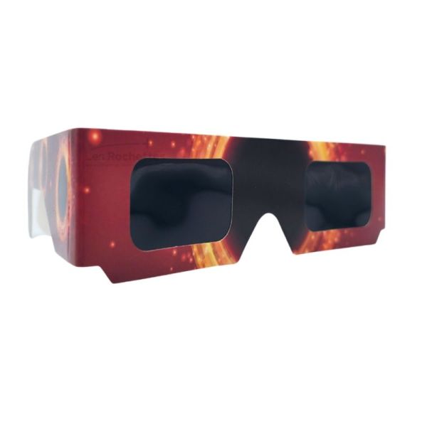 Docteur B Lunettes pour Éclipse Solaire Orange - Protection oculaire homologuée pour l'observation du soleil et éclipse solaire