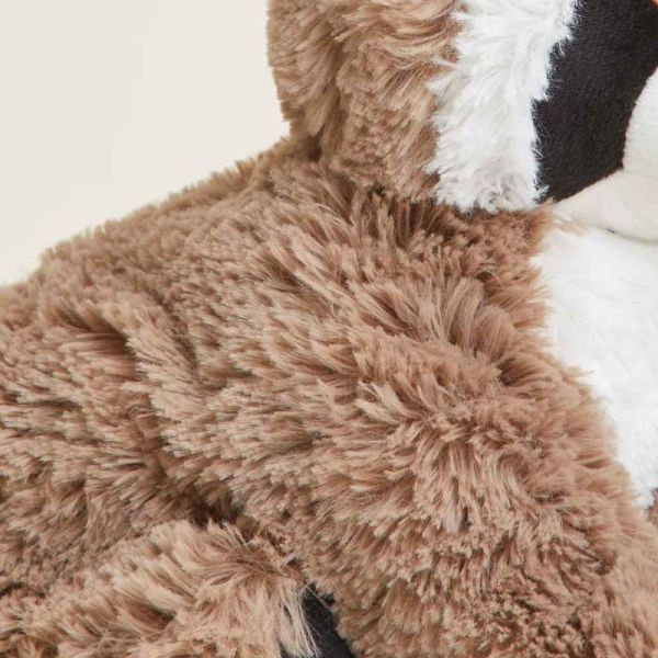 Soframar Warmies Bouillotte Peluche Raton Laveur 30 cm - Chaleur réconfortante et apaisante