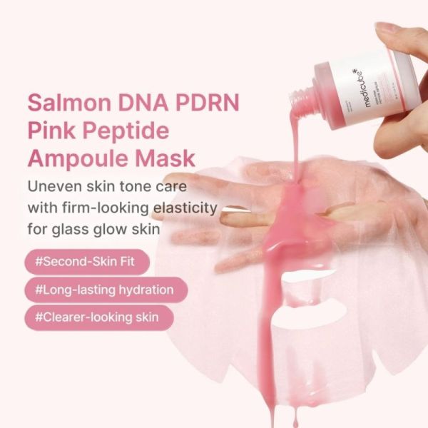 Medicube PDRN Pink Peptide Serum Mask - Masque tissu éclat et hydratation