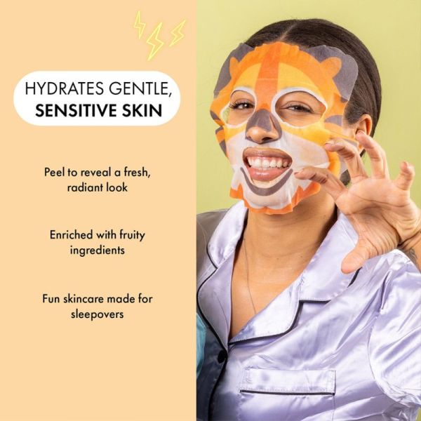 7th Heaven Masque Visage Tigre Pomme et Kiwi 1 Masque – Revitalise et rafraîchit