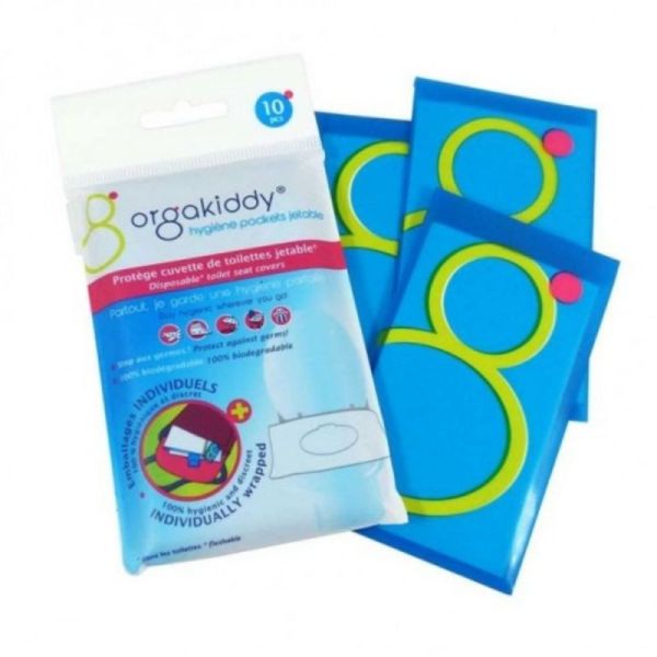 Orgakiddy Hygiène Pocket Protège Cuvette de Toilettes Jetable Classique 10 unités