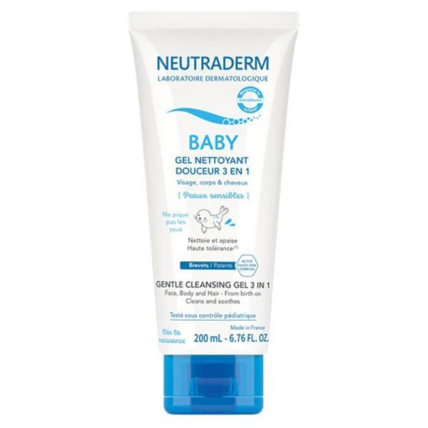 Neutraderm Baby Gel nettoyant douceur 3 en 1, 200 ml