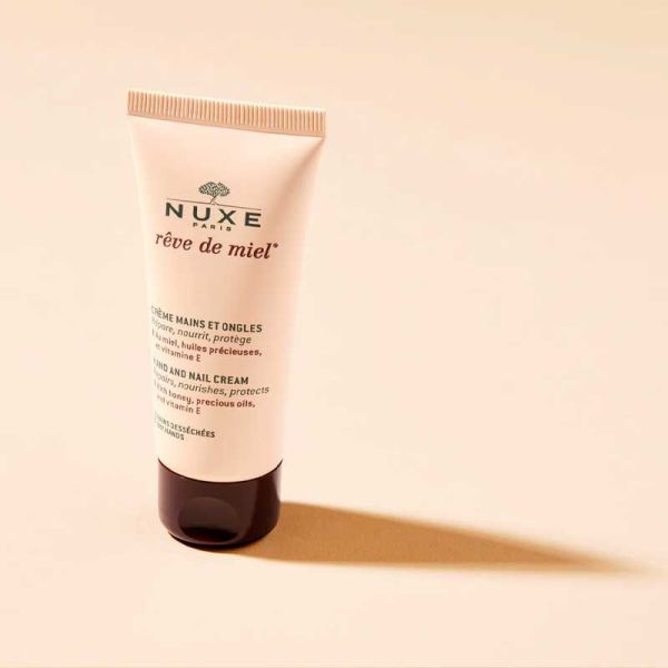 Nuxe Rêve de Miel Crème Mains et Ongles 50 ml - Répare, nourrit, protège les mains et les ongles