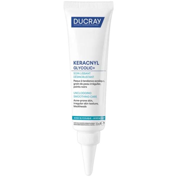 Ducray Keracnyl Glycolic+ Crème Désincrustante 30ml – Anti-points noirs