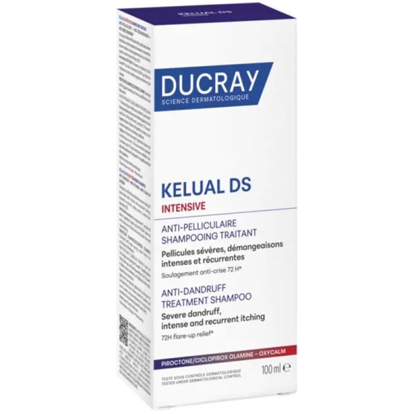 Ducray Kelual DS Intensive Shampooing Traitant Anti-Pelliculaire 2x100ml – Shampooing anti-pelliculaire sévère et anti-démangeaisons