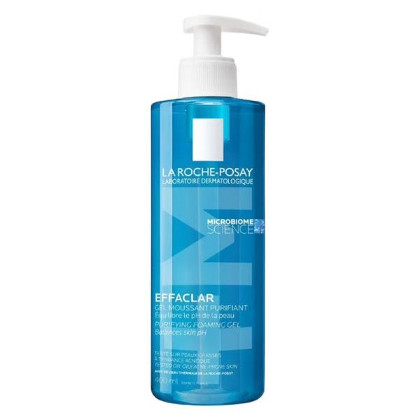 La Roche-Posay Effaclar gel moussant purifiant - 400 ml - Peaux Grasses à Tendance Acnéique