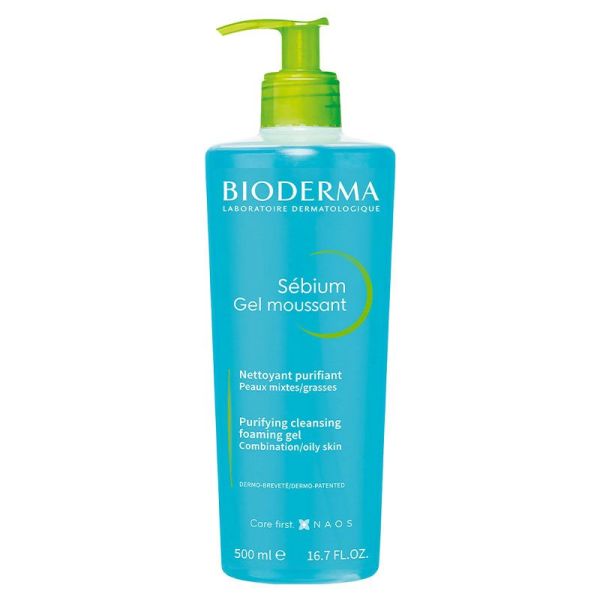 Bioderma Sébium Gel Moussant Purifiant Anti-Imperfections 500 ml