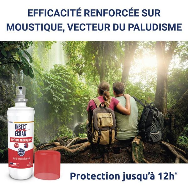 Insect Ecran Anti-Moustiques Spray Spécial Tropiques - 75ml - Protection renforcée en zone tropicale