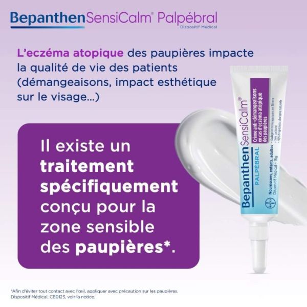 Bepanthen SensiCalm PALPEBRAL 15 g - Soulage les démangeaisons des paupières et répare la barrière cutanée