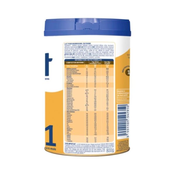 Picot Bébé Gourmand 1er âge (0-6 mois) 800 g - Répond aux besoins nutritionnels des bébés gourmands