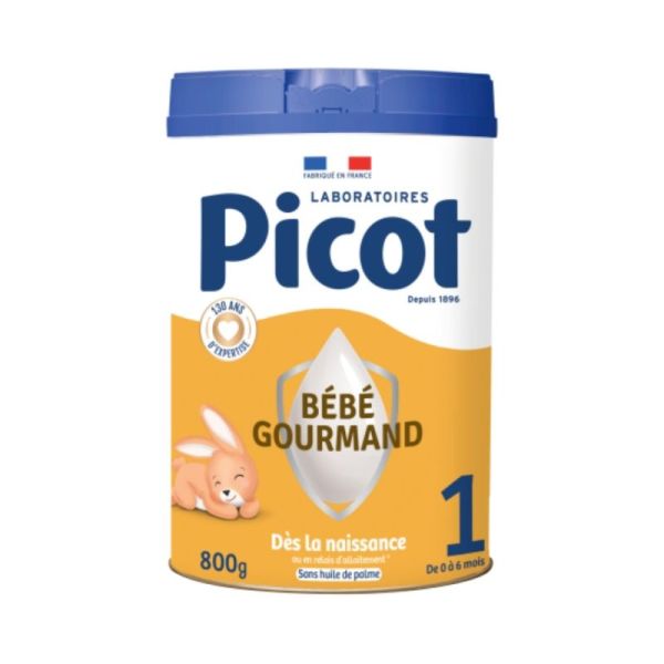 Picot Bébé Gourmand 1er âge (0-6 mois) 800 g - Répond aux besoins nutritionnels des bébés gourmands