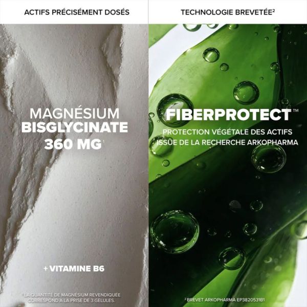 Arkopharma Arkogelules Magnesium Bisglycinate 60 Gélules – Stress, fatigue et fonction musculaire
