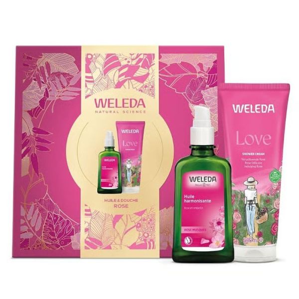 Weleda Coffret Noël Corps Rose 2025 Pour Les Peaux Dès 30 Ans - 2 Soins
