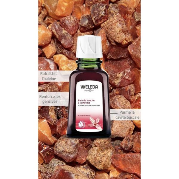 Weleda Bain de Bouche à la Myrrhe 50ml – Haleine fraîche et protection des gencives