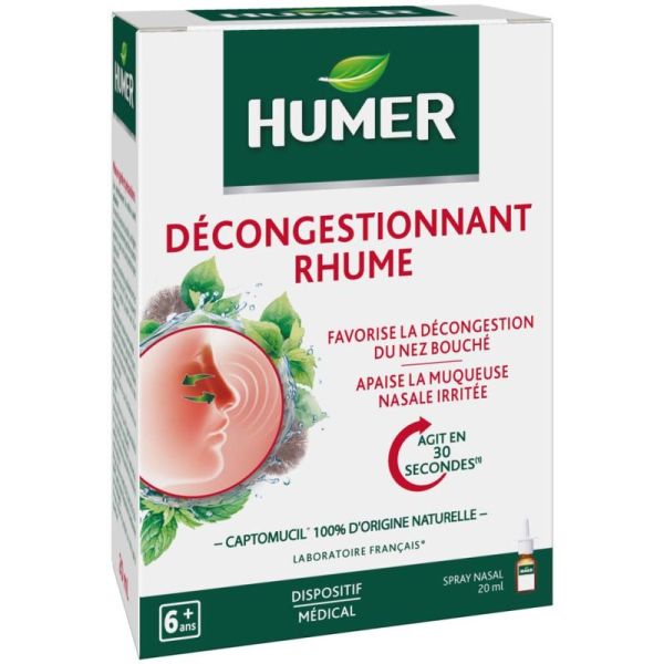 Humer Décongestionnant Rhume 20 ml