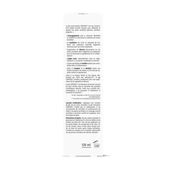Phytoceutic Gel Cartidol 120ml - Soulage les douleurs articulaires et musculaires