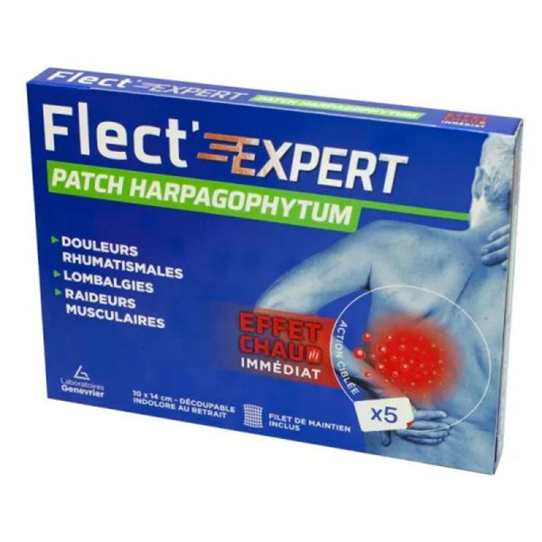 Genevrier FLECT' EXPERT Patch - Harpagophytum - Douleurs Articulaires - 5 Patchs