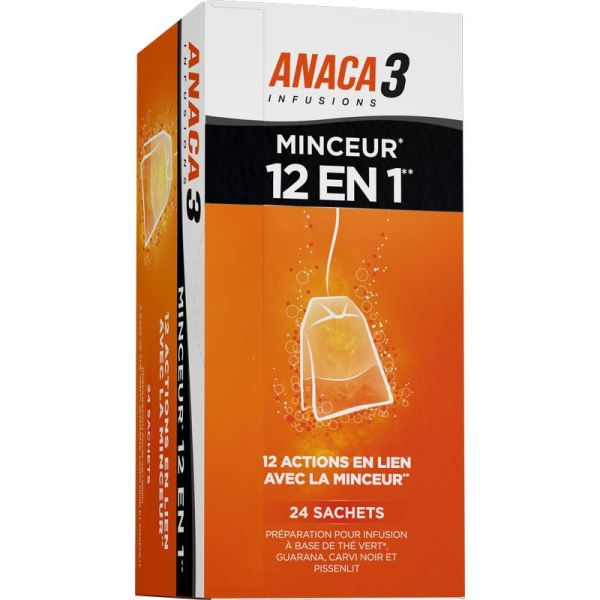 Anaca3 Infusion Minceur 12en1 - 24 sachets