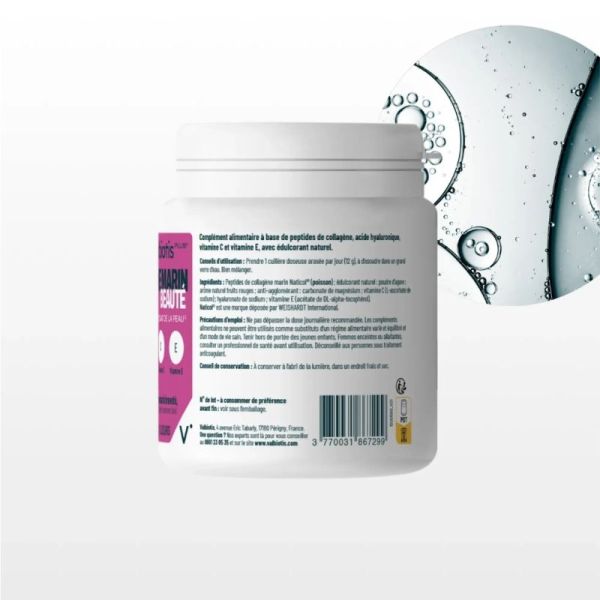 Valbiotis Plus® Collagène Marin Beauté Fermeté & Éclat de la Peau Goût Fruits Rouges - 240g