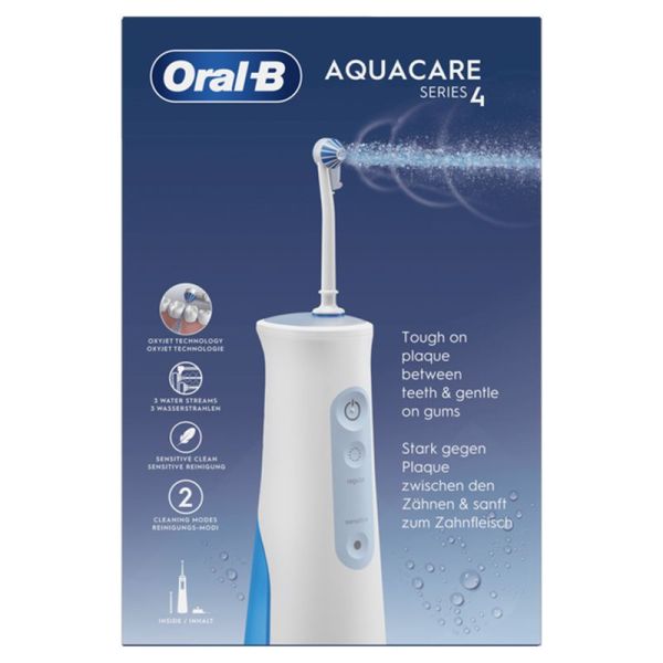Oral-B Hydropulseur Aquacare Series 4 - 1 unité - Avec Technologie Oxyjet