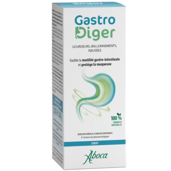 Aboca GastroDiger Sirop 180g - Digestion difficile, lourdeurs et ballonnements