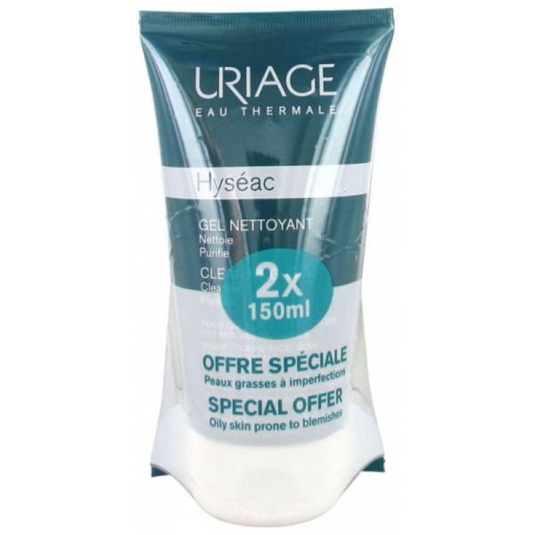 Uriage Hyséac Gel Nettoyant Lot de 2 x 150 ml