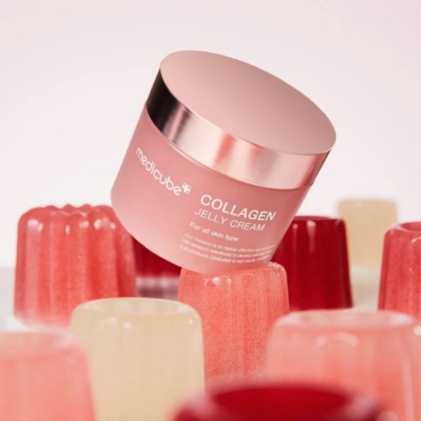 Medicube Collagen Jelly Cream 50 ml - Crème gel visage hydratante, raffermissante et repulpante au collagène