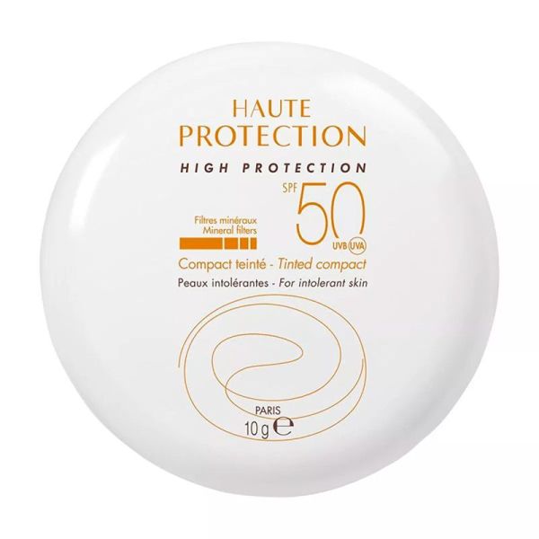 Avène Haute Protection Fond de Teint Compact SPF 50 - 10 g - Teinte Doré - Unifie et protège